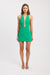 Oyster Low Cut Mini Dress