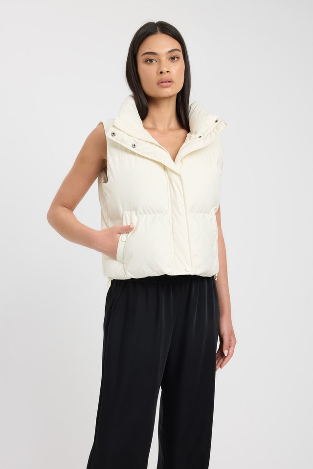 front Vermont Puffer Vest Kookai Sleeveless Regular womens-coats-and-jackets 