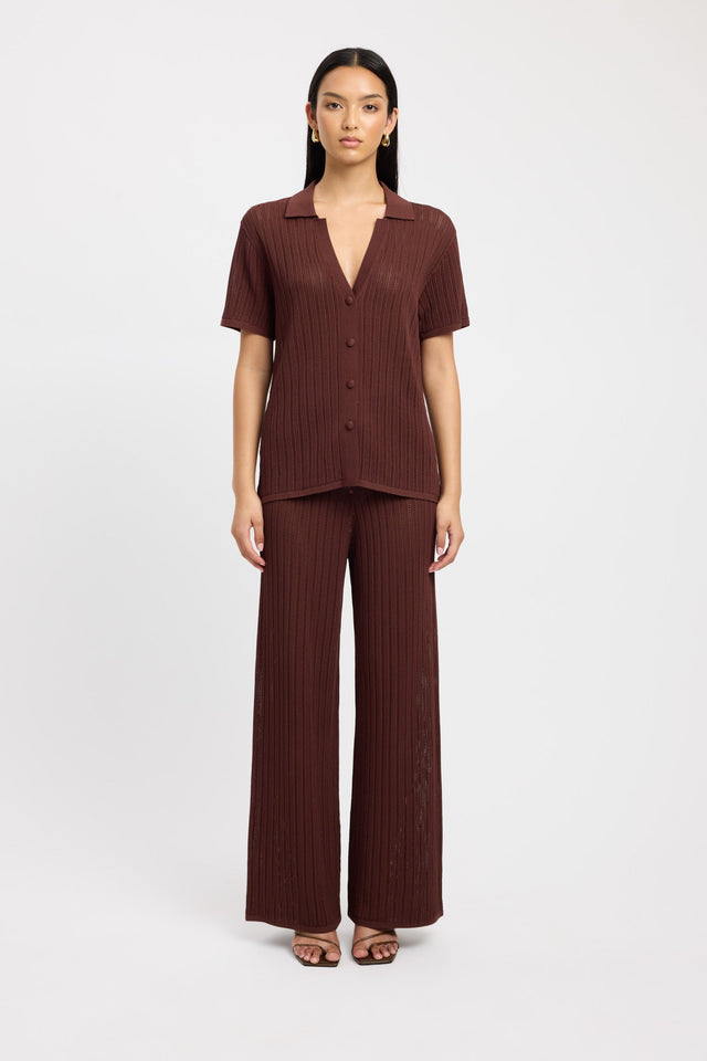 product Samara Pant Kookai Regular Mid-rise white womens-regular-pants 