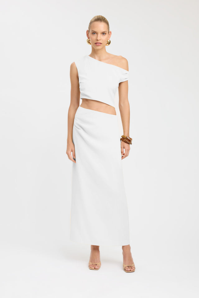 front Opal Maxi Skirt Kookai Straight Maxi brown womens-skirts 