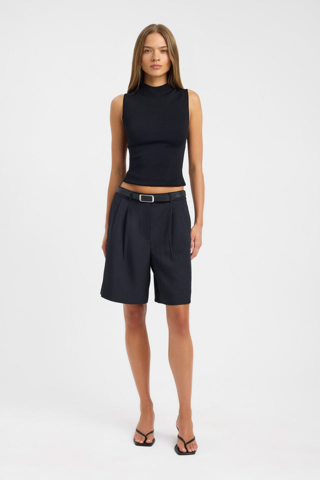 side Ariel Low Rise Bermuda Short Kookai Mid-rise Relaxed womens-shorts 