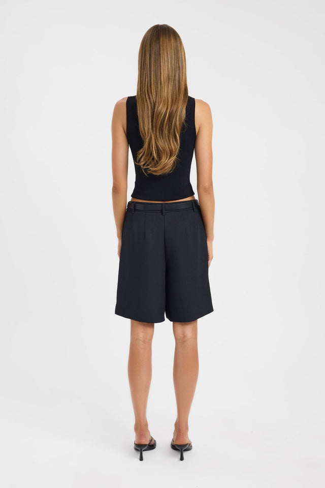 back Ariel Low Rise Bermuda Short Kookai Mid-rise Relaxed womens-shorts 