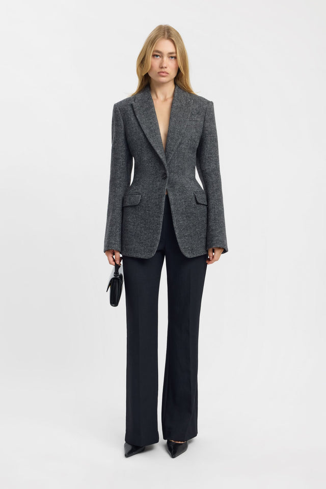 front Hudson Blazer Kookai Long sleeve Blazer Full length womens-coats-and-jackets 