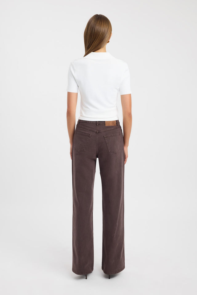 back Kai Straight Leg Jean Kookai relaxed High-rise womens-regular-pants 