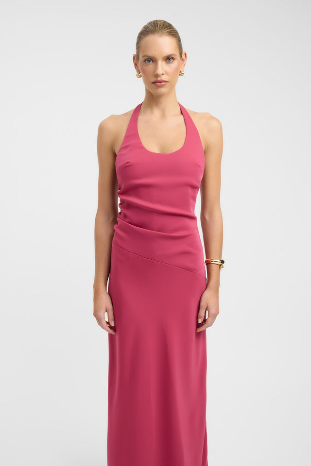 back Maria Halter Maxi Dress Kookai Aline Maxi Fitted Scoopneck womens-dresses 