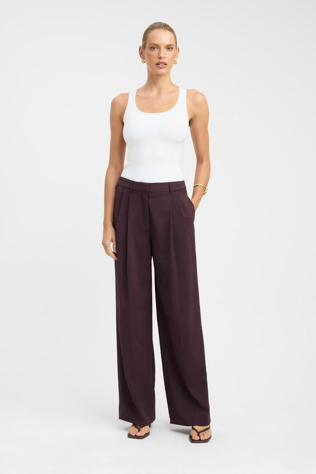 front Opal Adjustable Pant Kookai Wide-leg High-rise womens-regular-pants 