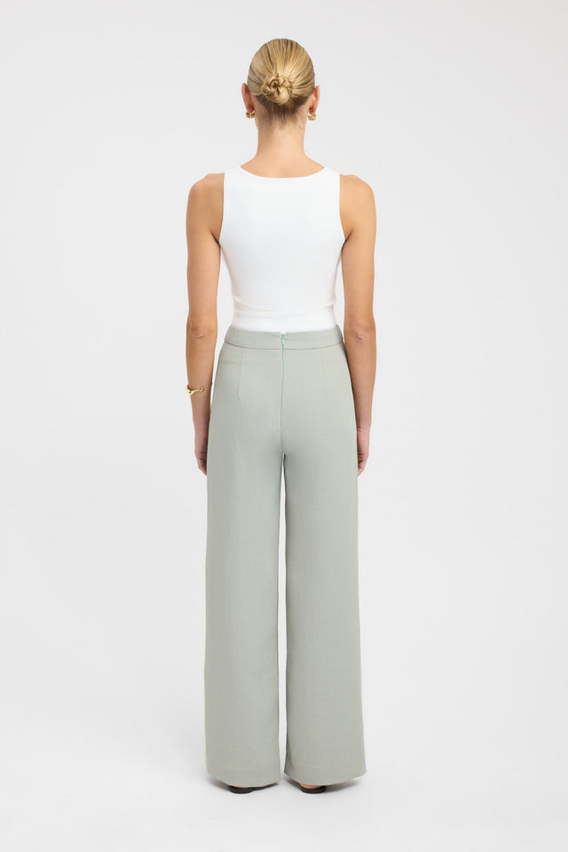 back Oyster Pants Kookai Wide-leg High-rise womens-regular-pants 