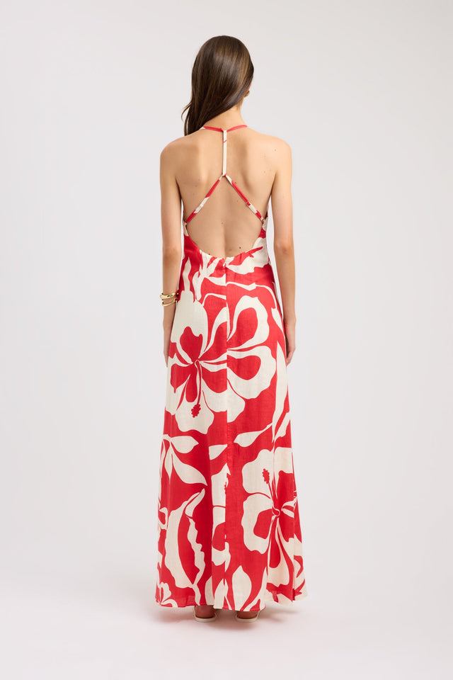 back Lani Maxi Dress Kookai Aline Maxi Relaxed Plungeneck womens-dresses 