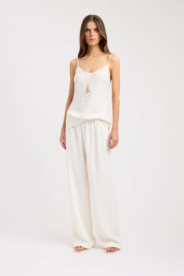 front Maria Long Cami Kookai Relaxed Scoopneck Sleeveless Womens-Blouse 