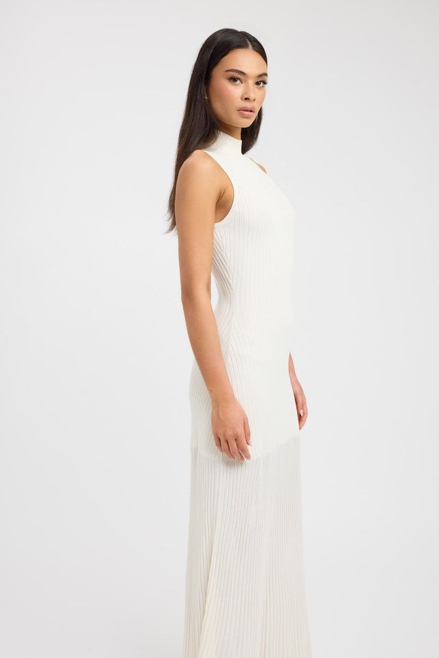 side Manhattan Maxi Dress Kookai Bodycon Maxi Fitted Highneck womens-dresses 
