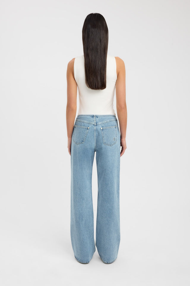 back Noa Top Kookai Fitted Asymmetry Sleeveless Womens-Blouse 