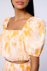 Top Lyra Manches Bouffantes