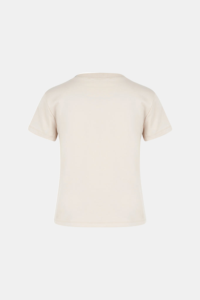 T-shirt coeur brodé